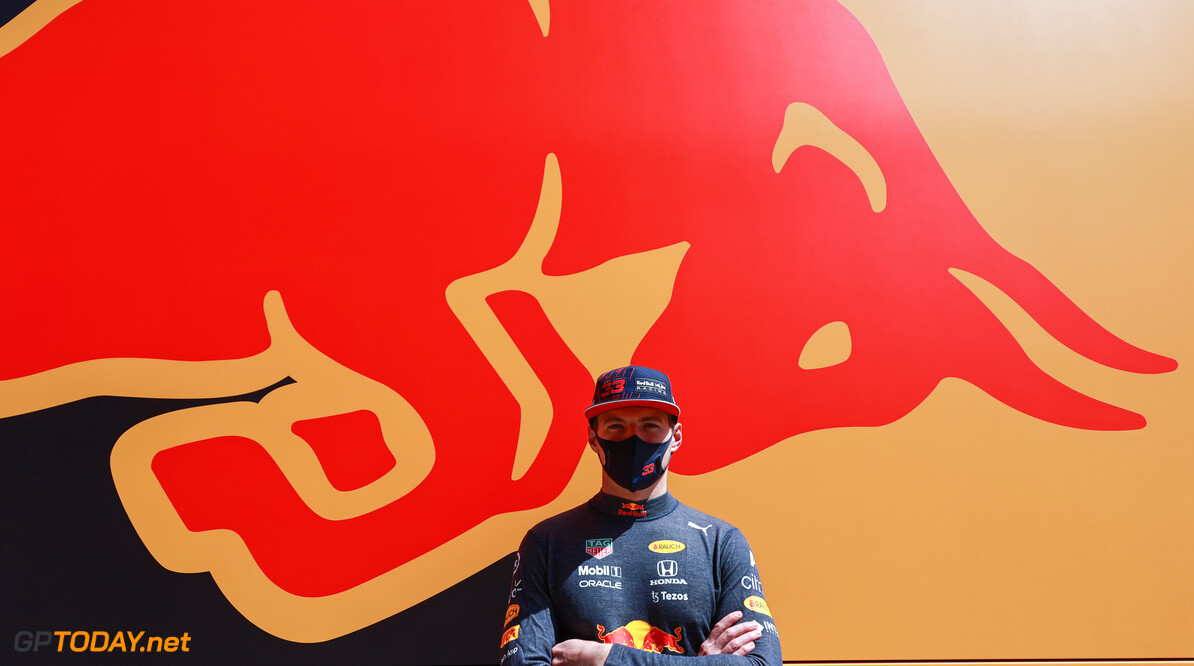 NORTHAMPTON, ENGLAND - JULY 17: Max Verstappen of Netherlands and Red Bull Racing poses for a photo during practice ahead of the F1 Grand Prix of Great Britain at Silverstone on July 17, 2021 in Northampton, England. (Photo by Mark Thompson/Getty Images) // Getty Images / Red Bull Content Pool  // SI202107170155 // Usage for editorial use only // 
F1 Grand Prix of Great Britain - Practice




SI202107170155