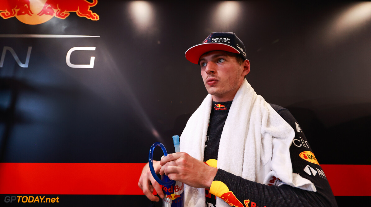 BUDAPEST, HUNGARY - JULY 30: Max Verstappen of Netherlands and Red Bull Racing looks on during practice ahead of the F1 Grand Prix of Hungary at Hungaroring on July 30, 2021 in Budapest, Hungary. (Photo by Mark Thompson/Getty Images) // Getty Images / Red Bull Content Pool  // SI202107300395 // Usage for editorial use only // 
F1 Grand Prix of Hungary - Practice




SI202107300395