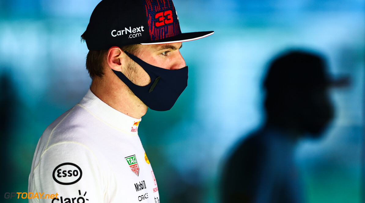 ISTANBUL, TURKEY - OCTOBER 09: Third place qualifier Max Verstappen of Netherlands and Red Bull Racing looks on in parc ferme during qualifying ahead of the F1 Grand Prix of Turkey at Intercity Istanbul Park on October 09, 2021 in Istanbul, Turkey. (Photo by Mark Thompson/Getty Images) // Getty Images / Red Bull Content Pool  // SI202110090508 // Usage for editorial use only // 
F1 Grand Prix of Turkey - Qualifying




SI202110090508
