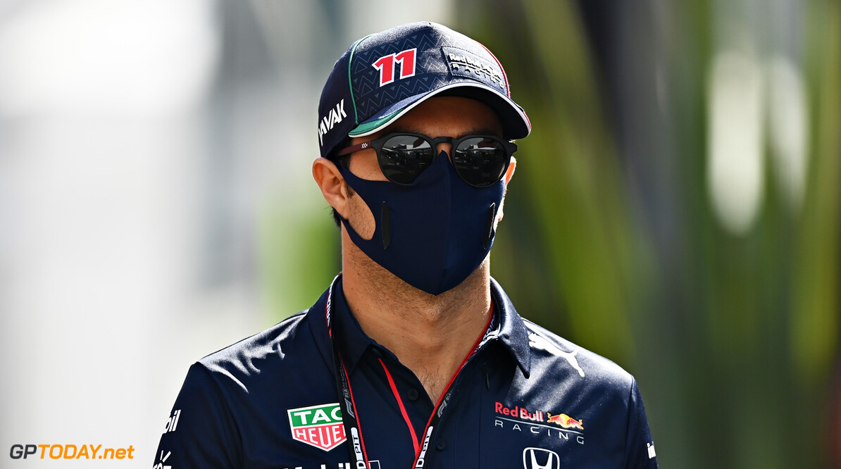 MEXICO CITY, MEXICO - NOVEMBER 04: Sergio Perez of Mexico and Red Bull Racing walks in the Paddock during previews ahead of the F1 Grand Prix of Mexico at Autodromo Hermanos Rodriguez on November 04, 2021 in Mexico City, Mexico. (Photo by Clive Mason/Getty Images) // Getty Images / Red Bull Content Pool  // SI202111040688 // Usage for editorial use only // 
F1 Grand Prix of Mexico - Previews




SI202111040688