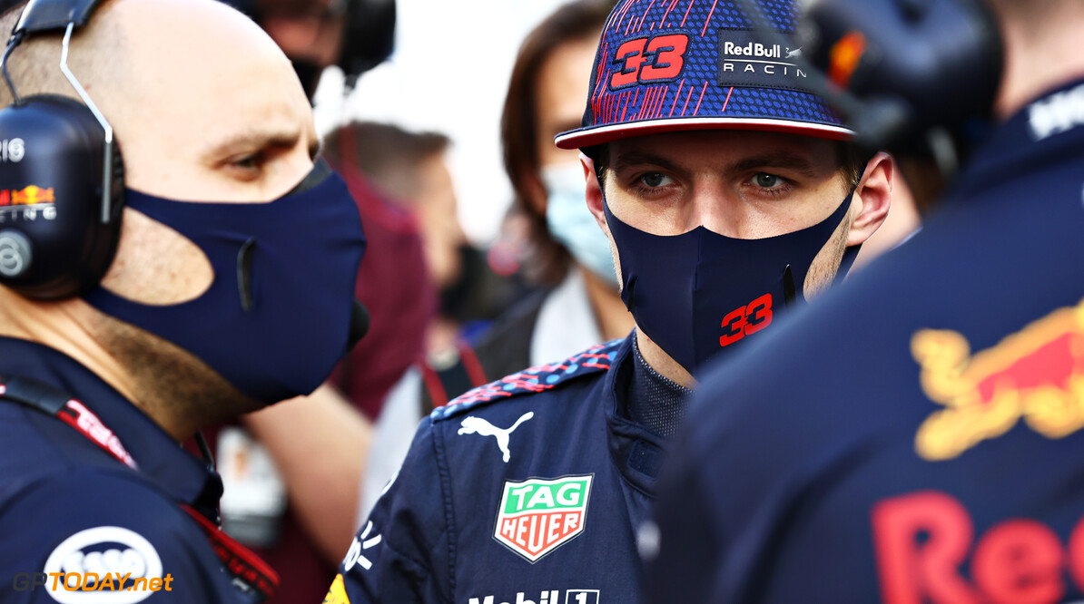 ABU DHABI, UNITED ARAB EMIRATES - DECEMBER 12: Max Verstappen of Netherlands and Red Bull Racing prepares to drive on the grid before the F1 Grand Prix of Abu Dhabi at Yas Marina Circuit on December 12, 2021 in Abu Dhabi, United Arab Emirates. (Photo by Mark Thompson/Getty Images) // Getty Images / Red Bull Content Pool  // SI202112130382 // Usage for editorial use only // 
F1 Grand Prix of Abu Dhabi




SI202112130382