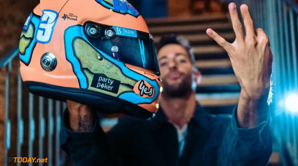 Ricciardo toont nieuw helmdesign voor 2022