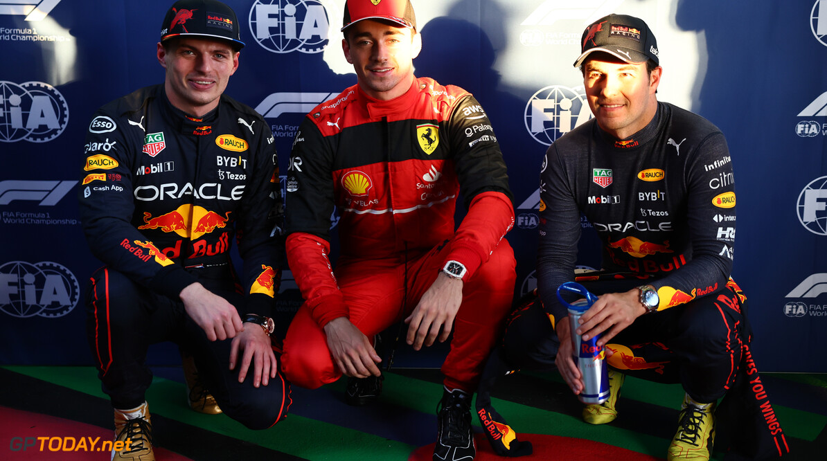 Formula One World Championship
Pole for Charles Leclerc (MON) Ferrari, 2nd for Max Verstappen (NLD) Red Bull Racing RB18 and 3rd for Sergio Perez (MEX) Red Bull Racing.
09.04.2022. Formula 1 World Championship, Rd 3, Australian Grand Prix, Albert Park, Melbourne, Australia, Qualifying Day.
- www.xpbimages.com, EMail: requests@xpbimages.com (C) Copyright: Batchelor / XPB Images
Motor Racing - Formula One World Championship - Australian Grand Prix - Qualifying Day - Melbourne, Australia
xpbimages.com
Melbourne
Australia

Formel1 Formel F1 Formula 1 Formula1 GP Grand Prix one April Australian Australia Albert Park Melbourne Oz Saturday 09 9 04 4 2022 Qualifying Portrait