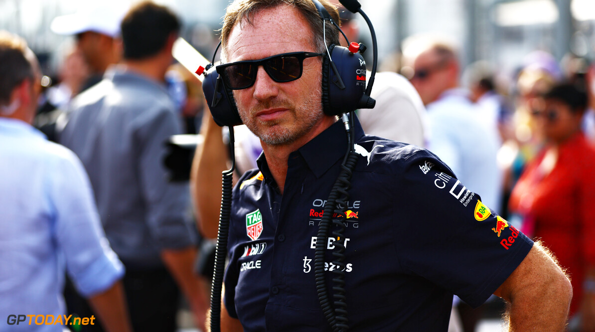 MELBOURNE, AUSTRALIA - APRIL 10: Red Bull Racing Team Principal Christian Horner looks on from the grid prior to the F1 Grand Prix of Australia at Melbourne Grand Prix Circuit on April 10, 2022 in Melbourne, Australia. (Photo by Mark Thompson/Getty Images) // Getty Images / Red Bull Content Pool // SI202204100305 // Usage for editorial use only // 
F1 Grand Prix of Australia




SI202204100305