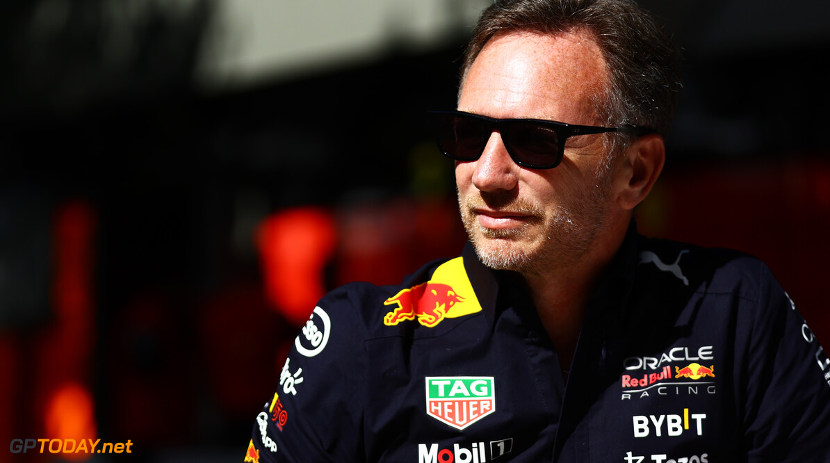 MELBOURNE, AUSTRALIA - APRIL 08: Red Bull Racing Team Principal Christian Horner looks on in the Paddock prior to practice ahead of the F1 Grand Prix of Australia at Melbourne Grand Prix Circuit on April 08, 2022 in Melbourne, Australia. (Photo by Mark Thompson/Getty Images) // Getty Images / Red Bull Content Pool // SI202204080087 // Usage for editorial use only // 
F1 Grand Prix of Australia - Practice




SI202204080087