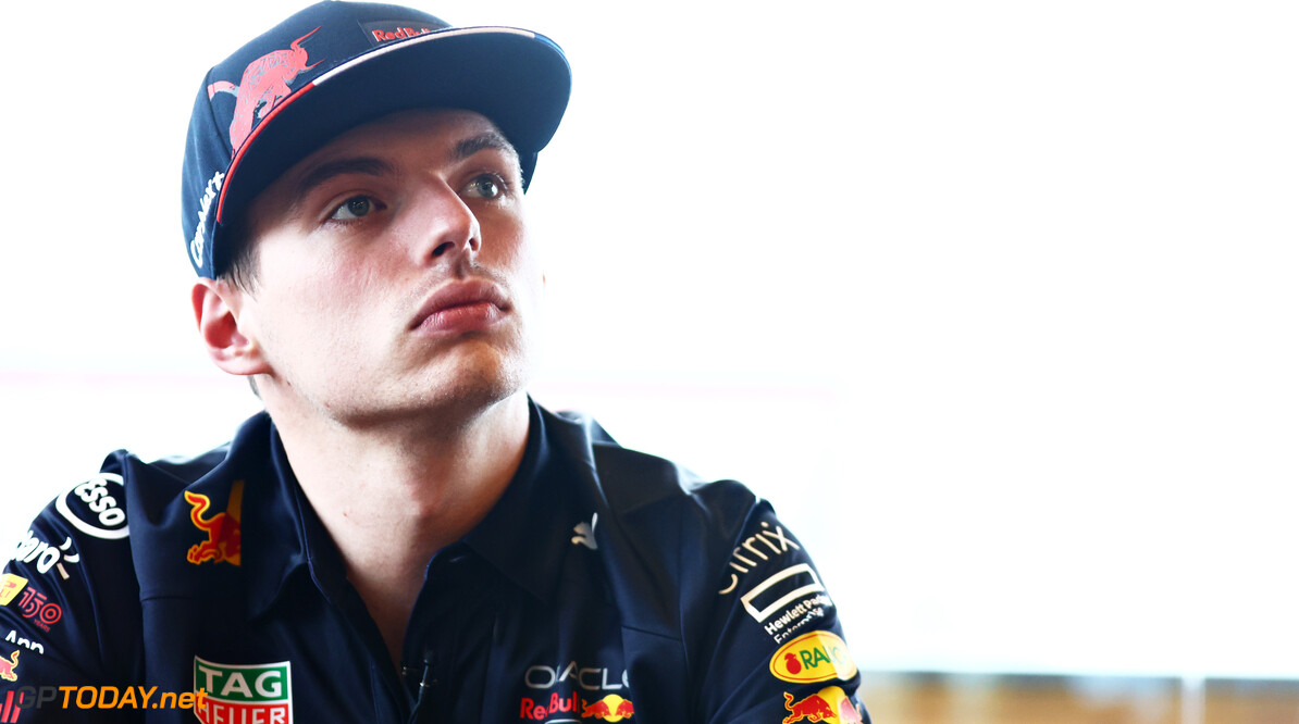 IMOLA, ITALY - APRIL 21: Max Verstappen of the Netherlands and Oracle Red Bull Racing looks on in the Paddock during previews ahead of the F1 Grand Prix of Emilia Romagna at Autodromo Enzo e Dino Ferrari on April 21, 2022 in Imola, Italy. (Photo by Mark Thompson/Getty Images) // Getty Images / Red Bull Content Pool // SI202204210550 // Usage for editorial use only // 
F1 Grand Prix of Emilia Romagna - Previews




SI202204210550