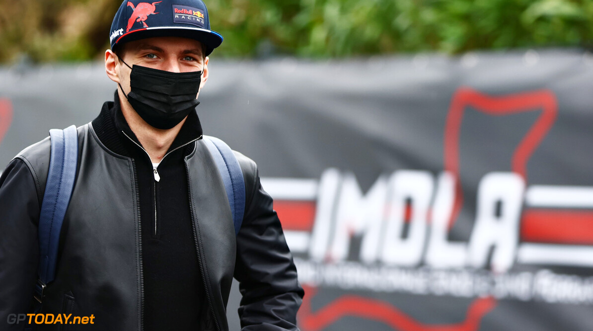 IMOLA, ITALY - APRIL 21: Max Verstappen of the Netherlands and Oracle Red Bull Racing walks in the Paddock during previews ahead of the F1 Grand Prix of Emilia Romagna at Autodromo Enzo e Dino Ferrari on April 21, 2022 in Imola, Italy. (Photo by Mark Thompson/Getty Images) // Getty Images / Red Bull Content Pool // SI202204210335 // Usage for editorial use only // 
F1 Grand Prix of Emilia Romagna - Previews




SI202204210335