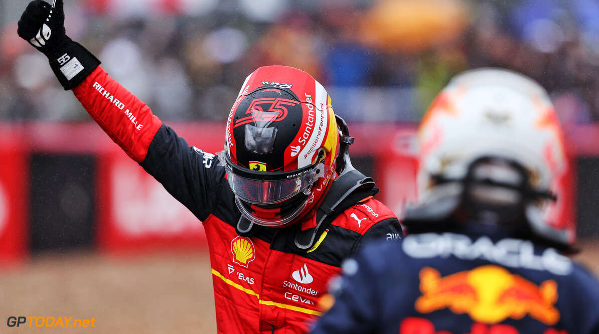 <b> Uitslag Grand Prix van Groot-Brittannië: </b> Sainz negeert teamorders en pakt eerste GP-zege