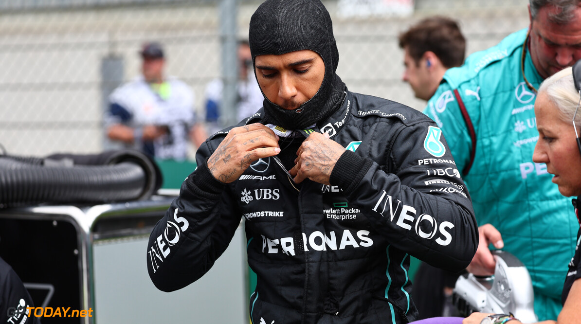 Hamilton zag podiumplek niet aankomen: "Ik heb een zwaar weekend achter de rug"