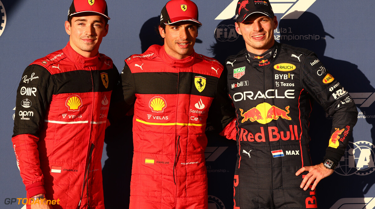 Formula One World Championship
Pole for Carlos Sainz Jr (ESP) Ferrari, 2nd for Charles Leclerc (MON) Ferrari F1-75 and 3rd for Max Verstappen (NLD) Red Bull Racing.
22.10.2022. Formula 1 World Championship, Rd 19, United States Grand Prix, Austin, Texas, USA, Qualifying Day.
- www.xpbimages.com, EMail: requests@xpbimages.com (C) Copyright: Batchelor / XPB Images
Motor Racing - Formula One World Championship - United States Grand Prix - Qualifying Day - Austin, USA
XPB Images
Austin
USA

Formel1 Formel F1 Formula 1 Formula1 GP Grand Prix one Circuit of The Americas October COTA Texas USA United States of America Saturday 22 10 2022 Qualifying Portrait
