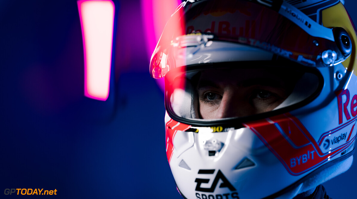 Max Verstappen and Sergio Perez seen during a photo shoot of the kit launch of Red Bull Racing in London, United Kingdom in 2023. // Red Bull Racing / Red Bull Content Pool // SI202301310465 // Usage for editorial use only // 
Max Verstappen and Sergio Perez




SI202301310465