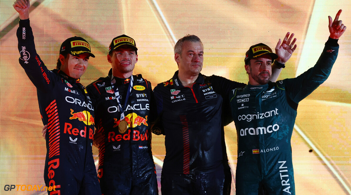 Red Bull grapt met 'groene Red Bull' van Aston Martin