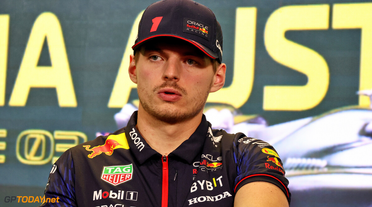 Formula One World Championship
Max Verstappen (NLD) Red Bull Racing in the FIA Press Conference.

30.03.2023. Formula 1 World Championship, Rd 3, Australian Grand Prix, Albert Park, Melbourne, Australia, Preparation Day.

- www.xpbimages.com, EMail: requests@xpbimages.com (C) Copyright: Moy / XPB Images
Motor Racing - Formula One World Championship - Australian Grand Prix - Preparation Day - Melbourne, Australia
xpbimages.com
Melbourne
Australia
