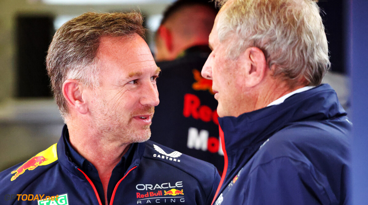 Formula One World Championship
(L to R): Christian Horner (GBR) Red Bull Racing Team Principal with Dr Helmut Marko (AUT) Red Bull Motorsport Consultant.

28.04.2023. Formula 1 World Championship, Rd 4, Azerbaijan Grand Prix, Baku Street Circuit, Azerbaijan, Qualifying Day.

- www.xpbimages.com, EMail: requests@xpbimages.com (C) Copyright: Batchelor / XPB Images
Motor Racing - Formula One World Championship - Azerbaijan Grand Prix - Qualifying Day - Baku, Azerbaijan
XPB Images
Baku
Azerbaijan

Formel1 Formel F1 Formula 1 Formula1 GP Grand Prix one Circuit Baku Azerbaijan Friday April 28 04 4 2023 Portrait Practice