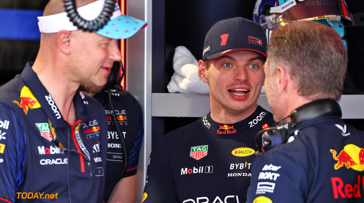 Formula One World Championship
Max Verstappen (NLD) Red Bull Racing with Christian Horner (GBR) Red Bull Racing Team Principal.

05.05.2023. Formula 1 World Championship, Rd 5, Miami Grand Prix, Miami, Florida, USA, Practice Day.

 - www.xpbimages.com, EMail: requests@xpbimages.com (C) Copyright: Coates / XPB Images
Motor Racing - Formula One World Championship - Miami Grand Prix - Practice Day - Miami, USA
XPB Images
Miami
USA

Formel1 Formel F1 Formula 1 Formula1 GP Grand Prix one Miami International Autodrome Miami Gardens Florida USA United States of America Friday May 05 5 2023 Portrait