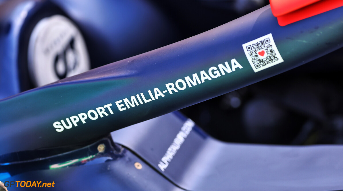 Formula One World Championship
AlphaTauri AT04 Halo cockpit cover with support for Emilia-Romagna.

27.05.2023. Formula 1 World Championship, Rd 7, Monaco Grand Prix, Monte Carlo, Monaco, Qualifying Day.

- www.xpbimages.com, EMail: requests@xpbimages.com (C) Copyright: Batchelor / XPB Images
Motor Racing - Formula One World Championship - Monaco Grand Prix - Qualifying Day - Monte Carlo, Monaco
XPB Images
Monaco
Monte Carlo

Formel1 Formel F1 Formula 1 Formula1 GP Grand Prix one May Monaco Monte Carlo Monte-Carlo Saturday 27 5 05 2023 Sprint Portrait Technical Detail Alpha Tauri Scuderia