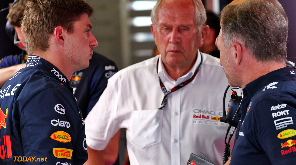 Formula One World Championship
(L to R): Max Verstappen (NLD) Red Bull Racing with Dr Helmut Marko (AUT) Red Bull Motorsport Consultant and Christian Horner (GBR) Red Bull Racing Team Principal.

30.06.2023. Formula 1 World Championship, Rd 10, Austrian Grand Prix, Spielberg, Austria, Qualifying Day.

- www.xpbimages.com, EMail: requests@xpbimages.com (C) Copyright: Batchelor / XPB Images
Motor Racing - Formula One World Championship - Austrian Grand Prix - Qualifying Day - Spielberg, Austria
xpbimages.com
Spielberg
Austria

Formel1 Formel F1 Formula 1 Formula1 GP Grand Prix one Circuit A