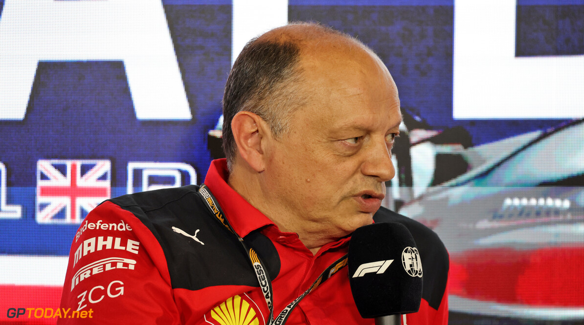 Formula One World Championship
Frederic Vasseur (FRA) Ferrari Team Principal in the FIA Press Conference.

07.07.2023. Formula 1 World Championship, Rd 11, British Grand Prix, Silverstone, England, Practice Day.

- www.xpbimages.com, EMail: requests@xpbimages.com (C) Copyright: Bearne / XPB Images
Motor Racing - Formula One World Championship - British Grand Prix - Practice Day - Silverstone, England
XPB Images
Silverstone
England

July Formel1 Formel F1 Formula 1 Formula1 GP Grand Prix one Circ