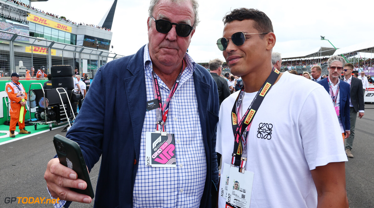 Formula One World Championship
(L to R): Jeremy Clarkson (GBR) with Thiago Silva (BRA) Football Player on the grid.

09.07.2023. Formula 1 World Championship, Rd 11, British Grand Prix, Silverstone, England, Race Day.

- www.xpbimages.com, EMail: requests@xpbimages.com (C) Copyright: Batchelor / XPB Images
Motor Racing - Formula One World Championship - British Grand Prix - Race Day - Silverstone, England
XPB Images
Silverstone
England

July Formel1 Formel F1 Formula 1 Formula1 GP Grand Prix one Circ