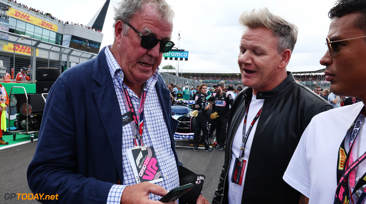 Formula One World Championship
(L to R): Jeremy Clarkson (GBR) with Gordon Ramsey (GBR) Celebrity Chef on the grid.

09.07.2023. Formula 1 World Championship, Rd 11, British Grand Prix, Silverstone, England, Race Day.

- www.xpbimages.com, EMail: requests@xpbimages.com (C) Copyright: Batchelor / XPB Images
Motor Racing - Formula One World Championship - British Grand Prix - Race Day - Silverstone, England
XPB Images
Silverstone
England

July Formel1 Formel F1 Formula 1 Formula1 GP Grand Prix one Circ