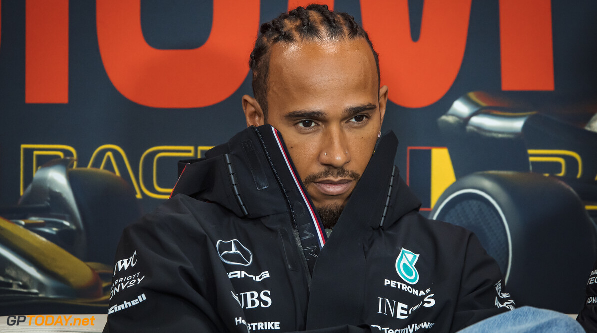 Formula One World Championship
Lewis Hamilton (GBR) Mercedes AMG F1 in the FIA Press Conference.

27.07.2023. Formula 1 World Championship, Rd 13, Belgian Grand Prix, Spa Francorchamps, Belgium, Preparation Day.

- www.xpbimages.com, EMail: requests@xpbimages.com (C) Copyright: Bearne / XPB Images
Motor Racing - Formula One World Championship - Belgian Grand Prix - Preparation Day - Spa Francorchamps, Belgium
XPB Images
Spa Francorchamps
Belgium

Formel1 Formel F1 Formula 1 Formula1 GP Grand Prix one Circuit d