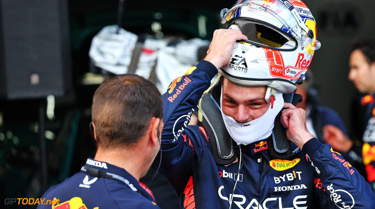Formula One World Championship
Pole sitter Max Verstappen (NLD) Red Bull Racing in qualifying parc ferme.

28.07.2023. Formula 1 World Championship, Rd 13, Belgian Grand Prix, Spa Francorchamps, Belgium, Qualifying Day.

- www.xpbimages.com, EMail: requests@xpbimages.com (C) Copyright: Batchelor / XPB Images
Motor Racing - Formula One World Championship - Belgian Grand Prix - Sprint Day - Spa Francorchamps, Belgium
XPB Images
Spa Francorchamps
Belgium

Formel1 Formel F1 Formula 1 Formula1 GP Grand Prix one Circuit d