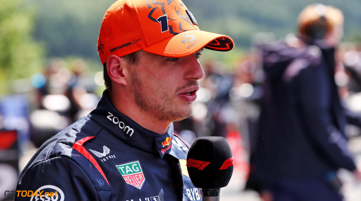 Formula One World Championship
Max Verstappen (NLD) Red Bull Racing, first position, in Sprint Qualifying parc ferme.

29.07.2023. Formula 1 World Championship, Rd 13, Belgian Grand Prix, Spa Francorchamps, Belgium, Sprint Day.

- www.xpbimages.com, EMail: requests@xpbimages.com (C) Copyright: Batchelor / XPB Images
Motor Racing - Formula One World Championship - Belgian Grand Prix - Sprint Day - Spa Francorchamps, Belgium
XPB Images
Spa Francorchamps
Belgium

Formel1 Formel F1 Formula 1 Formula1 GP Grand Prix one Circuit d