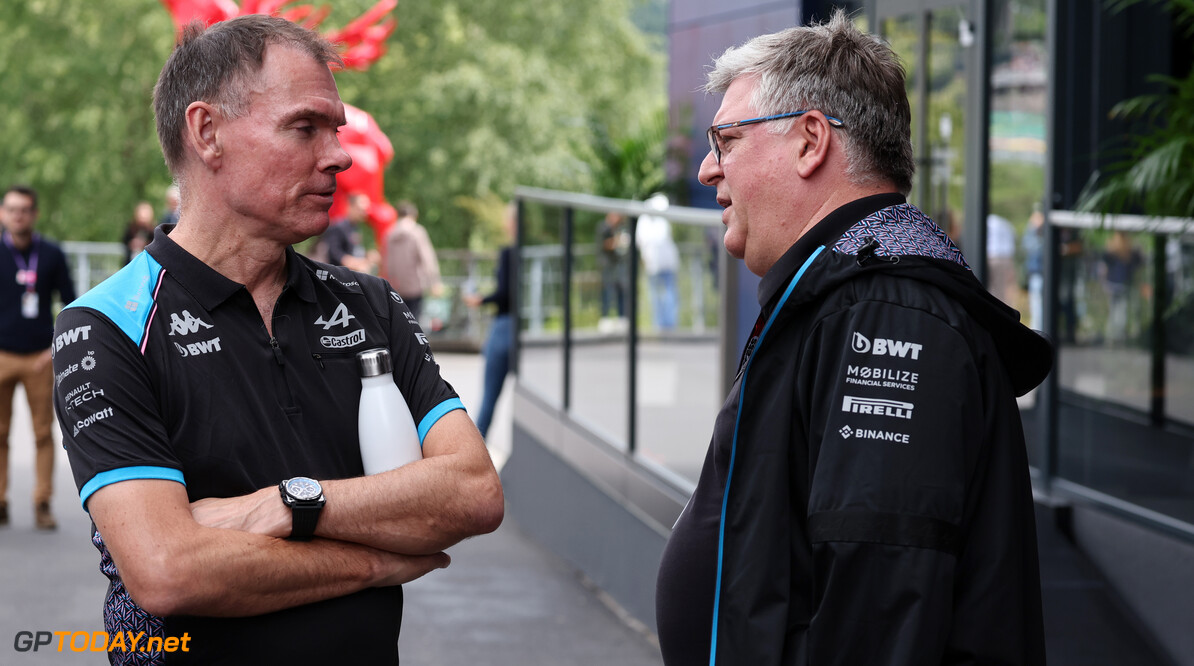 Formula One World Championship
(L to R): Alan Permane (GBR) Alpine F1 Team Trackside Operations Director with Otmar Szafnauer (USA) Alpine F1 Team, Team Principal.

29.07.2023. Formula 1 World Championship, Rd 13, Belgian Grand Prix, Spa Francorchamps, Belgium, Sprint Day.

- www.xpbimages.com, EMail: requests@xpbimages.com (C) Copyright: Moy / XPB Images
Motor Racing - Formula One World Championship - Belgian Grand Prix - Sprint Day - Spa Francorchamps, Belgium
XPB Images
Spa Francorchamps
Belgium

Formel1 Formel F1 Formula 1 Formula1 GP Grand Prix one Circuit d