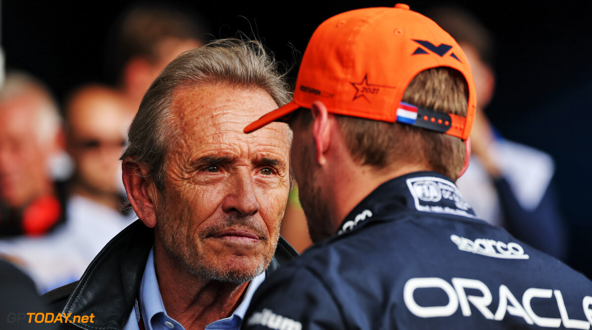 Formula One World Championship
(L to R): Jacky Ickx (BEL) with Max Verstappen (NLD) Red Bull Racing in Sprint parc ferme.

29.07.2023. Formula 1 World Championship, Rd 13, Belgian Grand Prix, Spa Francorchamps, Belgium, Sprint Day.

- www.xpbimages.com, EMail: requests@xpbimages.com (C) Copyright: Moy / XPB Images
Motor Racing - Formula One World Championship - Belgian Grand Prix - Sprint Day - Spa Francorchamps, Belgium
XPB Images
Spa Francorchamps
Belgium

Formel1 Formel F1 Formula 1 Formula1 GP Grand Prix one Circuit d