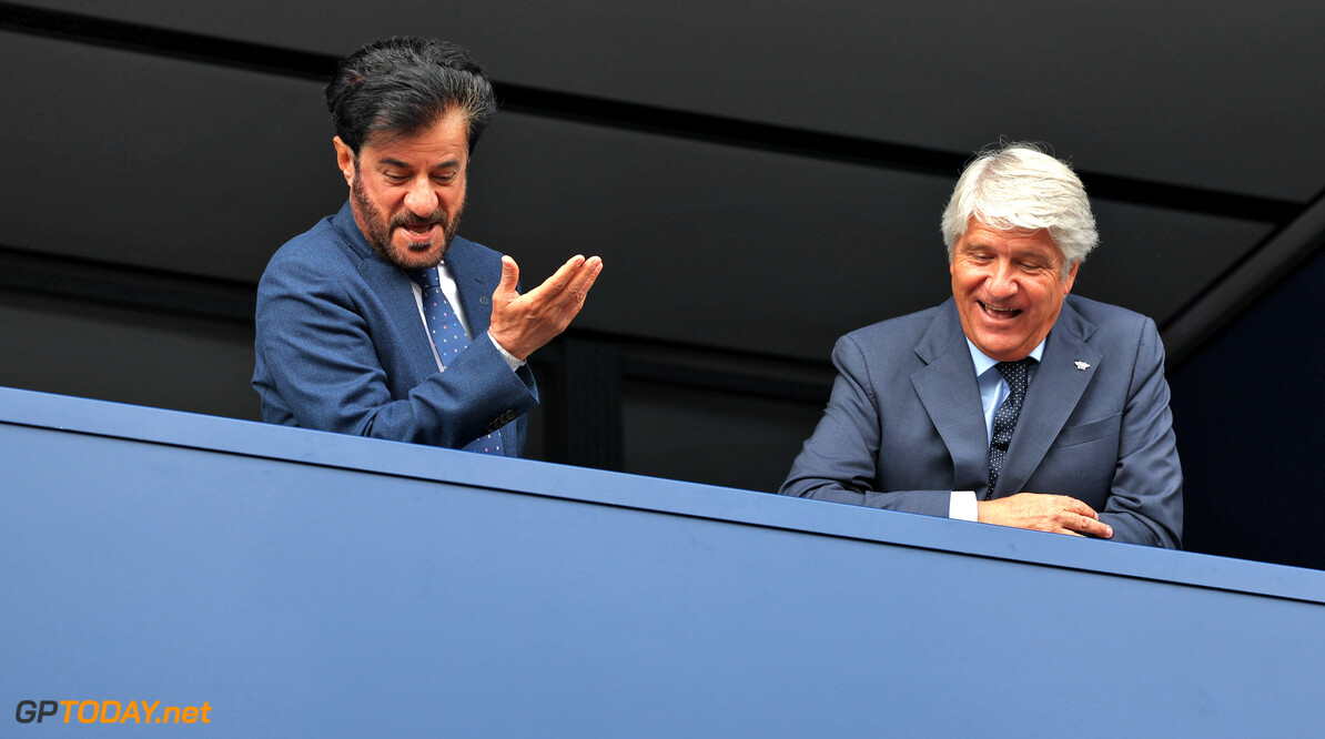 Formula One World Championship
(L to R): Mohammed Bin Sulayem (UAE) FIA President with Jorge Viegas (ESP) FIM President.

30.07.2023. Formula 1 World Championship, Rd 13, Belgian Grand Prix, Spa Francorchamps, Belgium, Race Day.

 - www.xpbimages.com, EMail: requests@xpbimages.com (C) Copyright: Rew / XPB Images
Motor Racing - Formula One World Championship - Belgian Grand Prix - Race Day - Spa Francorchamps, Belgium
XPB Images
Spa Francorchamps
Belgium

Formel1 Formel F1 Formula 1 Formula1 GP Grand Prix one Circuit d