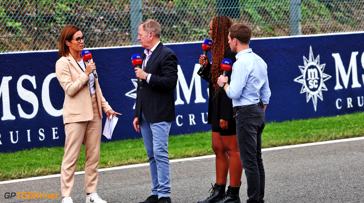 Formula One World Championship
(L to R): Natalie Pinkham (GBR) Sky Sports Presenter; Martin Brundle (GBR) Sky Sports Commentator; Naomi Schiff (RWA) / (BEL) Sky Sports F1 Presenter; and Anthony Davidson (GBR) Sky Sports F1 Presenter.

30.07.2023. Formula 1 World Championship, Rd 13, Belgian Grand Prix, Spa Francorchamps, Belgium, Race Day.

 - www.xpbimages.com, EMail: requests@xpbimages.com (C) Copyright: Coates / XPB Images
Motor Racing - Formula One World Championship - Belgian Grand Prix - Race Day - Spa Francorchamps, Belgium
XPB Images
Spa Francorchamps
Belgium

Formel1 Formel F1 Formula 1 Formula1 GP Grand Prix one Circuit d