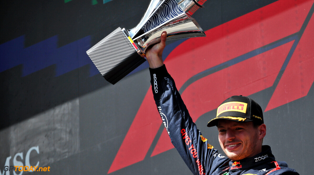 Formula One World Championship
Race winner Max Verstappen (NLD) Red Bull Racing celebrates on the podium.

30.07.2023. Formula 1 World Championship, Rd 13, Belgian Grand Prix, Spa Francorchamps, Belgium, Race Day.

- www.xpbimages.com, EMail: requests@xpbimages.com (C) Copyright: Moy / XPB Images
Motor Racing - Formula One World Championship - Belgian Grand Prix - Race Day - Spa Francorchamps, Belgium
XPB Images
Spa Francorchamps
Belgium

Formel1 Formel F1 Formula 1 Formula1 GP Grand Prix one Circuit d