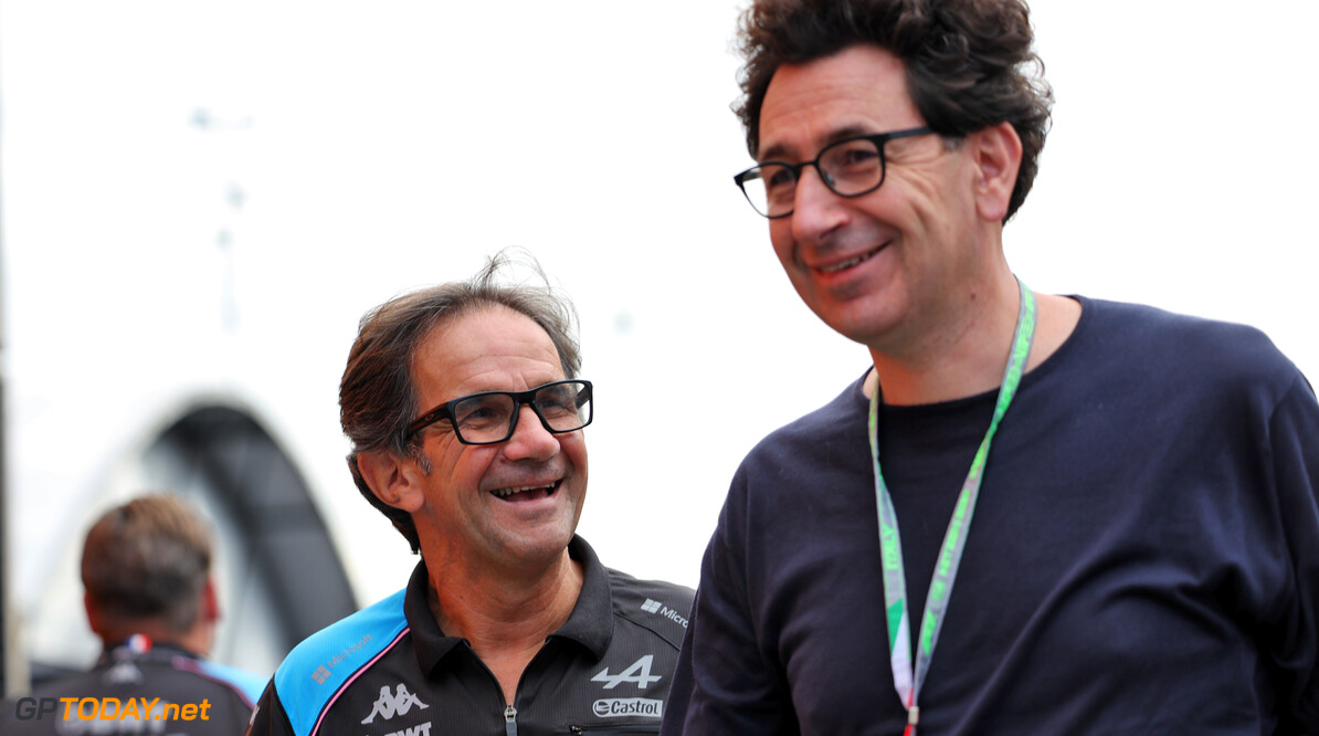 Formula One World Championship
(L to R): Davide Brivio (ITA) Alpine F1 Team Racing Director with Mattia Binotto (ITA).

01.09.2023. Formula 1 World Championship, Rd 15, Italian Grand Prix, Monza, Italy, Practice Day.

 - www.xpbimages.com, EMail: requests@xpbimages.com (C) Copyright: Staley / XPB Images
Motor Racing - Formula One World Championship - Italian Grand Prix - Practice Day - Monza, Italy
XPB Images
Monza
Italy

Formel1 Formel F1 Formula 1 Formula1 GP Grand Prix one Italy Ita