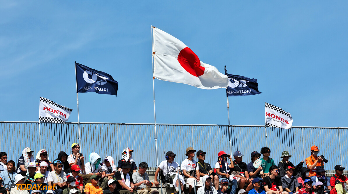 Formula One World Championship
Circuit atmosphere - fans in the grandstand.

23.09.2023. Formula 1 World Championship, Rd 17, Japanese Grand Prix, Suzuka, Japan, Qualifying Day.

- www.xpbimages.com, EMail: requests@xpbimages.com (C) Copyright: Moy / XPB Images
Motor Racing - Formula One World Championship - Japanese Grand Prix - Qualifying Day - Suzuka, Japan
XPB Images
Suzuka
Japan

Formel1 Formel F1 Formula 1 Formula1 GP Grand Prix one Suzuka Ci