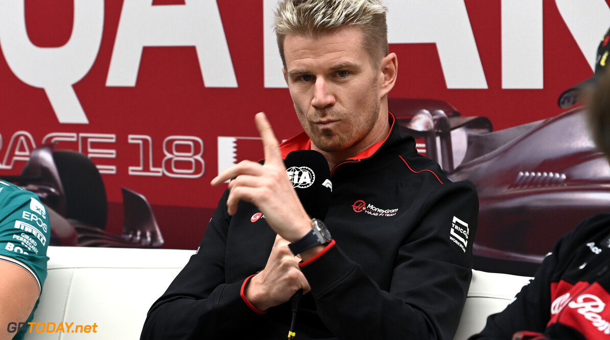 Formula One World Championship
Nico Hulkenberg (GER) Haas F1 Team in the FIA Press Conference.

05.10.2023. Formula 1 World Championship, Rd 18, Qatar Grand Prix, Doha, Qatar, Preparation Day.

- www.xpbimages.com, EMail: requests@xpbimages.com (C) Copyright: XPB Images
Motor Racing - Formula One World Championship - Qatar Grand Prix - Preparation Day - Doha, Qatar
XPB Images
Doha
Qatar

Formel1 Formel F1 Formula 1 Formula1 GP Grand Prix one Losail In