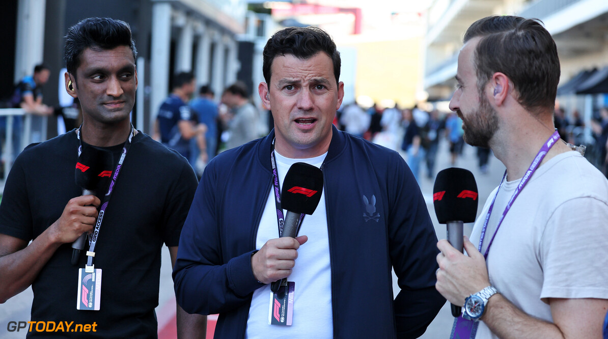 Formula One World Championship
(L to R): Lawrence Barretto (GBR) Formula 1 Senior Writer Editor with Will Buxton (GBR) F1 Digital Presenter and James Hinchcliffe (CDN) IndyCar Driver.

19.10.2023. Formula 1 World Championship, Rd 19, United States Grand Prix, Austin, Texas, USA, Preparation Day.

- www.xpbimages.com, EMail: requests@xpbimages.com (C) Copyright: Moy / XPB Images
Motor Racing - Formula One World Championship - United States Grand Prix - Preparation Day - Austin, USA
XPB Images
Austin
USA

Formel1 Formel F1 Formula 1 Formula1 GP Grand Prix one Circuit o