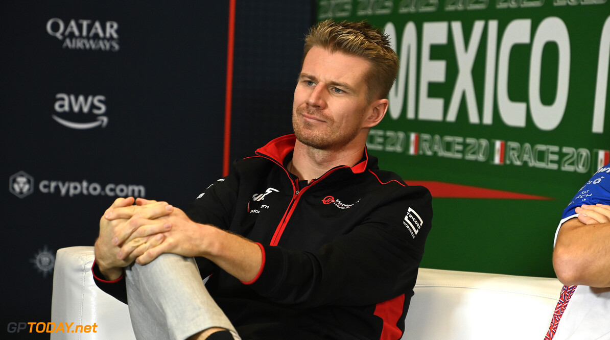 Formula One World Championship
Nico Hulkenberg (GER) Haas F1 Team in the FIA Press Conference.

26.10.2023. Formula 1 World Championship, Rd 20, Mexican Grand Prix, Mexico City, Mexico, Preparation Day.

- www.xpbimages.com, EMail: requests@xpbimages.com (C) Copyright: XPB Images
Motor Racing - Formula One World Championship - Mexican Grand Prix - Preparation Day - Mexico City, Mexico
XPB Images
Mexico City
Mexico

Formel1 Formel F1 Formula 1 Formula1 GP Grand Prix Thursday Octo