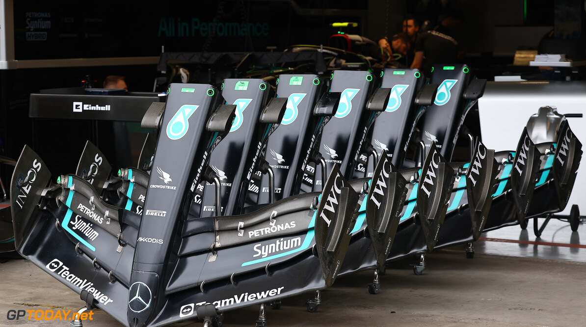 Formula One World Championship
Mercedes AMG F1 W14 nosecones.

02.11.2023. Formula 1 World Championship, Rd 21, Brazilian Grand Prix, Sao Paulo, Brazil, Preparation Day.

- www.xpbimages.com, EMail: requests@xpbimages.com (C) Copyright: XPB Images
Motor Racing - Formula One World Championship - Brazilian Grand Prix - Preparation Day - Sao Paulo, Brazil
XPB Images
Sao Paulo
Brazil

Formel1 Formel F1 Formula 1 Formula1 GP Grand Prix one Thursday