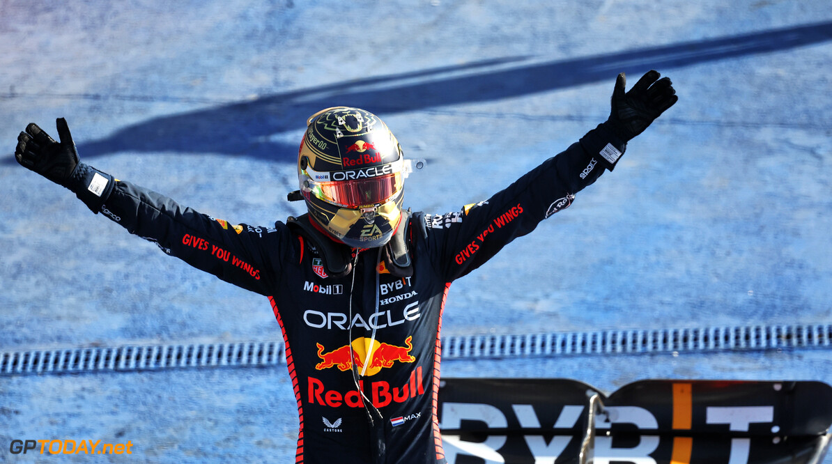 Formula One World Championship
Race winner Max Verstappen (NLD) Red Bull Racing celebrates in parc ferme.

29.10.2023. Formula 1 World Championship, Rd 20, Mexican Grand Prix, Mexico City, Mexico, Race Day.

- www.xpbimages.com, EMail: requests@xpbimages.com (C) Copyright: Bearne / XPB Images
Motor Racing - Formula One World Championship - Mexican Grand Prix - Race Day - Mexico City, Mexico
XPB Images
Mexico City
Mexico

Formel1 Formel F1 Formula 1 Formula1 GP Grand Prix Mexico Mexico