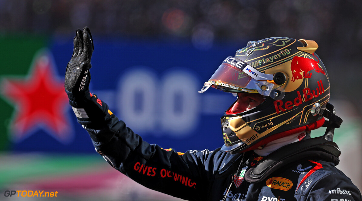 Formula One World Championship
Sprint winner Max Verstappen (NLD) Red Bull Racing celebrates in parc ferme.

04.11.2023. Formula 1 World Championship, Rd 21, Brazilian Grand Prix, Sao Paulo, Brazil, Sprint Day.

- www.xpbimages.com, EMail: requests@xpbimages.com (C) Copyright: Staley / XPB Images
Motor Racing - Formula One World Championship - Brazilian Grand Prix - Sprint Day - Sao Paulo, Brazil
XPB Images
Sao Paulo
Brazil

Formel1 Formel F1 Formula 1 Formula1 GP Grand Prix one November