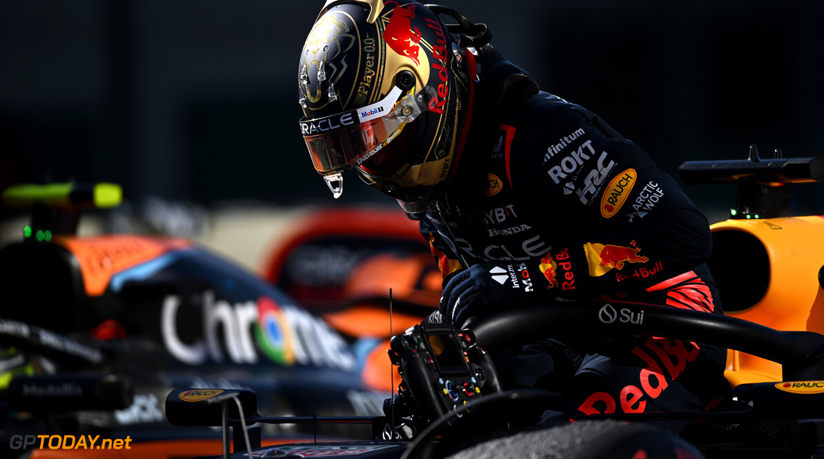 Formula One World Championship
Sprint winner Max Verstappen (NLD) Red Bull Racing RB19 in parc ferme.

04.11.2023. Formula 1 World Championship, Rd 21, Brazilian Grand Prix, Sao Paulo, Brazil, Sprint Day.

- www.xpbimages.com, EMail: requests@xpbimages.com (C) Copyright: Price / XPB Images
Motor Racing - Formula One World Championship - Brazilian Grand Prix - Sprint Day - Sao Paulo, Brazil
XPB Images
Sao Paulo
Brazil

Formel1 Formel F1 Formula 1 Formula1 GP Grand Prix one November