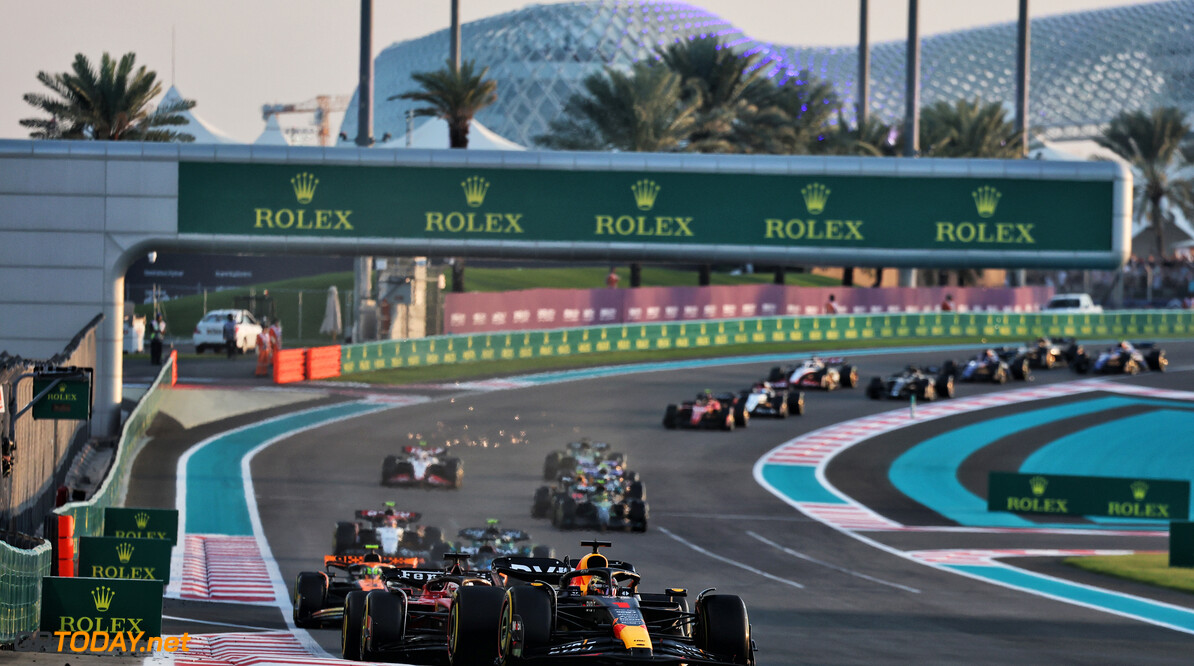 Formula One World Championship
Max Verstappen (NLD) Red Bull Racing RB19 leads at the start of the race.

26.11.2023. Formula 1 World Championship, Rd 23, Abu Dhabi Grand Prix, Yas Marina Circuit, Abu Dhabi, Race Day.

- www.xpbimages.com, EMail: requests@xpbimages.com (C) Copyright: Moy / XPB Images
Motor Racing - Formula One World Championship - Abu Dhabi Grand Prix - Race Day - Abu Dhabi, UAE
XPB Images
Abu Dhabi
Abu Dhabi

Formel1 Formel F1 Formula 1 Formula1 GP Grand Prix one Abu Dhabi