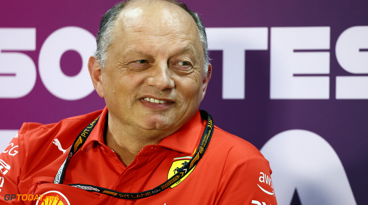 Formula One World Championship
Frederic Vasseur (FRA) Ferrari Team Principal in the FIA Press Conference.

21.02.2024. Formula 1 Testing, Sakhir, Bahrain, Day One.

- www.xpbimages.com, EMail: requests@xpbimages.com (C) Copyright: Charniaux / XPB Images
Motor Racing - Formula One Testing - Day One - Sakhir, Bahrain
xpbimages.com
Sakhir
Bahrain

Formel1 Formel F1 Formula 1 Formula1 Test Testing one Bahrain In