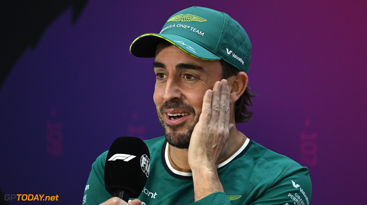 Formula One World Championship
Fernando Alonso (ESP) Aston Martin F1 Team in the FIA Press Conference.

22.02.2024. Formula 1 Testing, Sakhir, Bahrain, Day Two.

- www.xpbimages.com, EMail: requests@xpbimages.com (C) Copyright: XPB Images
Motor Racing - Formula One Testing - Day Two - Sakhir, Bahrain
xpbimages.com
Sakhir
Bahrain

Formel1 Formel F1 Formula 1 Formula1 Test Testing one Bahrain In