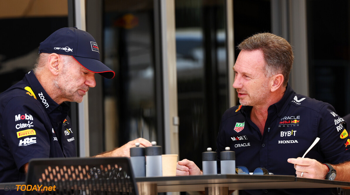 Formula One World Championship
(L to R): Adrian Newey (GBR) Red Bull Racing Chief Technical Officer with Christian Horner (GBR) Red Bull Racing Team Principal.

29.02.2024. Formula 1 World Championship, Rd 1, Bahrain Grand Prix, Sakhir, Bahrain, Practice Day

 - www.xpbimages.com, EMail: requests@xpbimages.com (C) Copyright: Coates / XPB Images
Motor Racing - Formula One World Championship - Bahrain Grand Prix - Practice Day - Sakhir, Bahrain
xpbimages.com
Sakhir
Bahrain

Formel1 Formel F1 Formula 1 Formula1 GP Grand Prix one Bahrain I