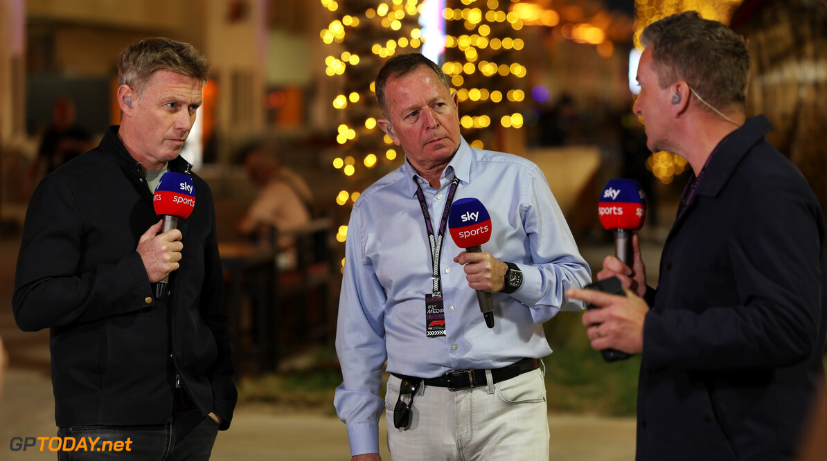 Formula One World Championship
(L to R): Simon Lazenby (GBR) Sky Sports F1 TV Presenter with Martin Brundle (GBR) Sky Sports Commentator and Craig Slater (GBR) Sky Sports F1 Reporter.

28.02.2024. Formula 1 World Championship, Rd 1, Bahrain Grand Prix, Sakhir, Bahrain, Preparation Day.

 - www.xpbimages.com, EMail: requests@xpbimages.com (C) Copyright: Staley / XPB Images
Motor Racing - Formula One World Championship - Bahrain Grand Prix - Preparation Day - Sakhir, Bahrain
xpbimages.com
Sakhir
Bahrain

Formel1 Formel F1 Formula 1 Formula1 GP Grand Prix one Wednesday