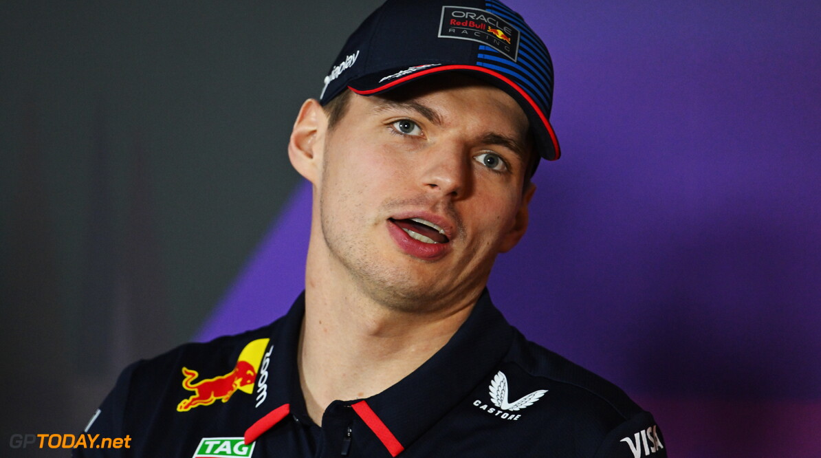 Formula One World Championship
Max Verstappen (NLD) Red Bull Racing in the FIA Press Conference.

28.02.2024. Formula 1 World Championship, Rd 1, Bahrain Grand Prix, Sakhir, Bahrain, Preparation Day.

- www.xpbimages.com, EMail: requests@xpbimages.com (C) Copyright: XPB Images
Motor Racing - Formula One World Championship - Bahrain Grand Prix - Preparation Day - Sakhir, Bahrain
xpbimages.com
Sakhir
Bahrain

Formel1 Formel F1 Formula 1 Formula1 GP Grand Prix one Wednesday