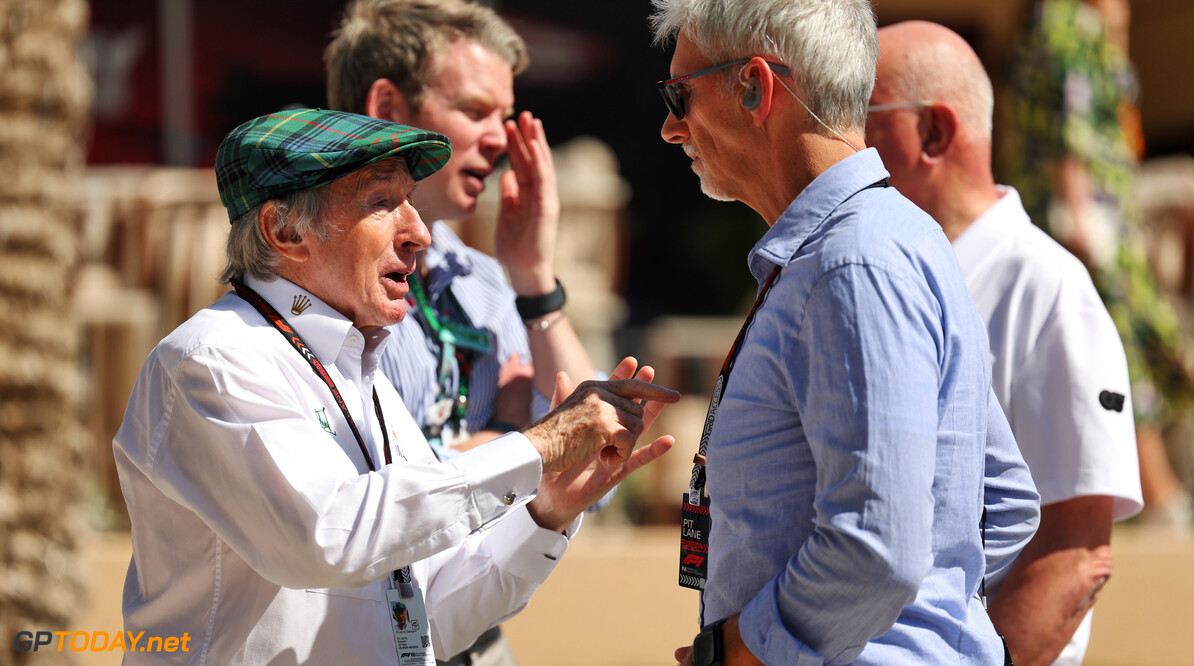 Formula One World Championship
(L to R): Jackie Stewart (GBR) with Damon Hill (GBR) Sky Sports Presenter.

29.02.2024. Formula 1 World Championship, Rd 1, Bahrain Grand Prix, Sakhir, Bahrain, Practice Day

 - www.xpbimages.com, EMail: requests@xpbimages.com (C) Copyright: Staley / XPB Images
Motor Racing - Formula One World Championship - Bahrain Grand Prix - Practice Day - Sakhir, Bahrain
xpbimages.com
Sakhir
Bahrain

Formel1 Formel F1 Formula 1 Formula1 GP Grand Prix one Bahrain I