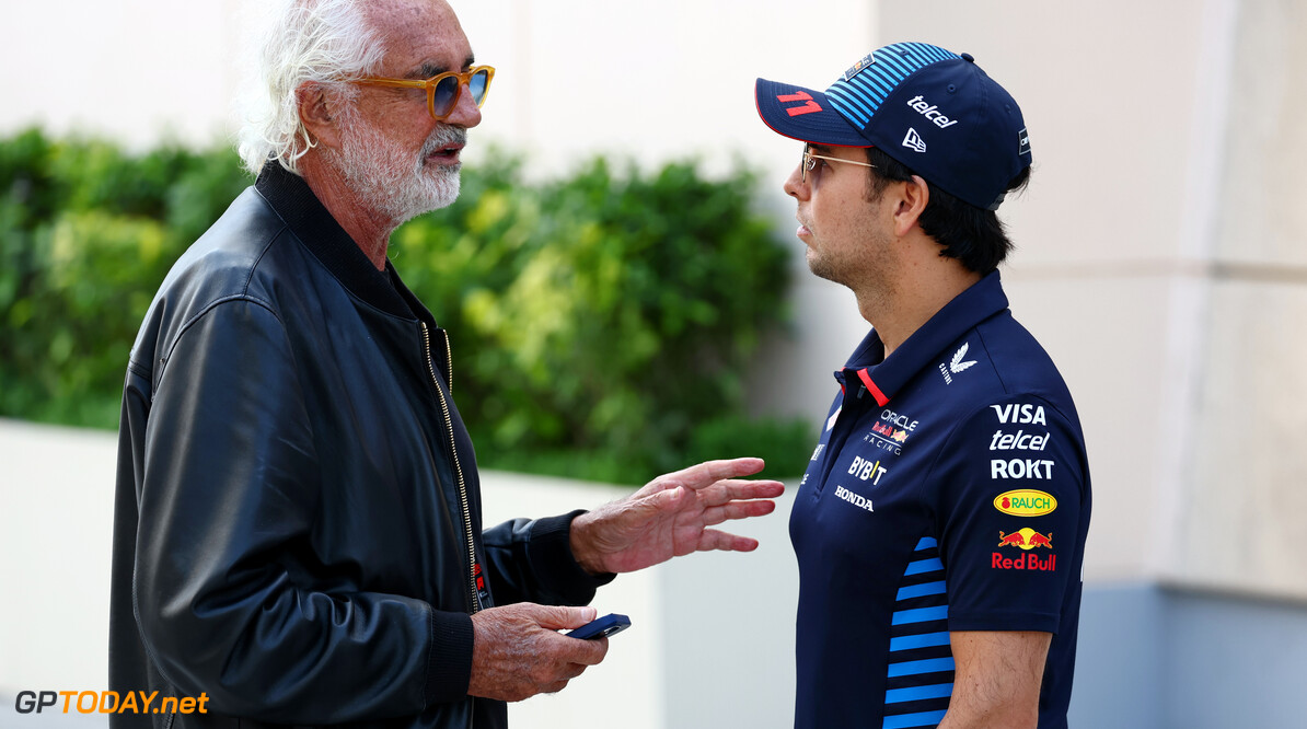 Formula One World Championship
(L to R): Flavio Briatore (ITA) with Sergio Perez (MEX) Red Bull Racing.

02.03.2024. Formula 1 World Championship, Rd 1, Bahrain Grand Prix, Sakhir, Bahrain, Race Day.

 - www.xpbimages.com, EMail: requests@xpbimages.com (C) Copyright: Coates / XPB Images
Motor Racing - Formula One World Championship - Bahrain Grand Prix - Race Day - Sakhir, Bahrain
xpbimages.com
Sakhir
Bahrain

Formel1 Formel F1 Formula 1 Formula1 GP Grand Prix one Bahrain I