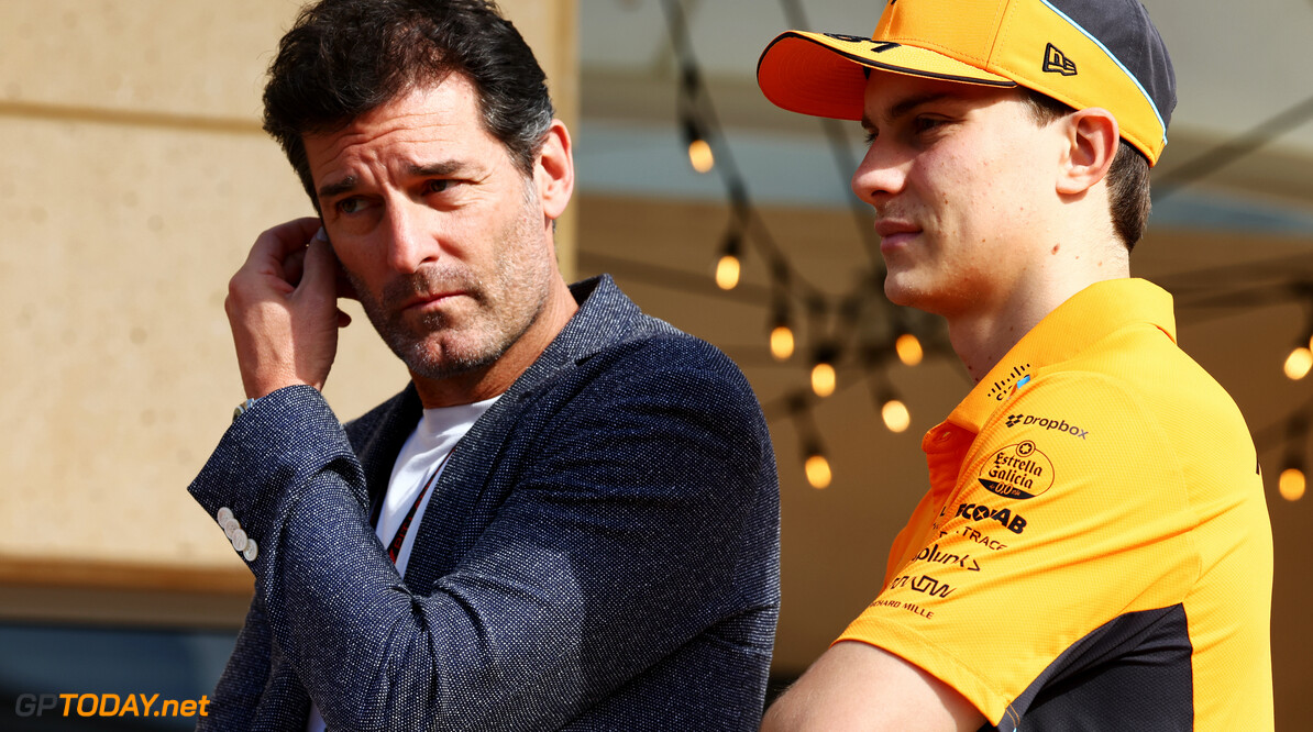 Formula One World Championship
(L to R): Mark Webber (AUS) Channel 4 Presenter / Driver Manager with Oscar Piastri (AUS) McLaren.

02.03.2024. Formula 1 World Championship, Rd 1, Bahrain Grand Prix, Sakhir, Bahrain, Race Day.

 - www.xpbimages.com, EMail: requests@xpbimages.com (C) Copyright: Coates / XPB Images
Motor Racing - Formula One World Championship - Bahrain Grand Prix - Race Day - Sakhir, Bahrain
xpbimages.com
Sakhir
Bahrain

Formel1 Formel F1 Formula 1 Formula1 GP Grand Prix one Bahrain I